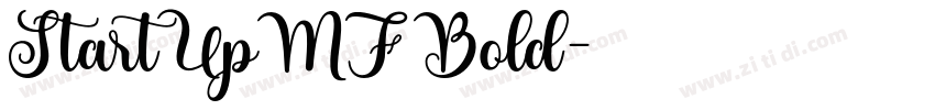 StartUpMF Bold字体转换
